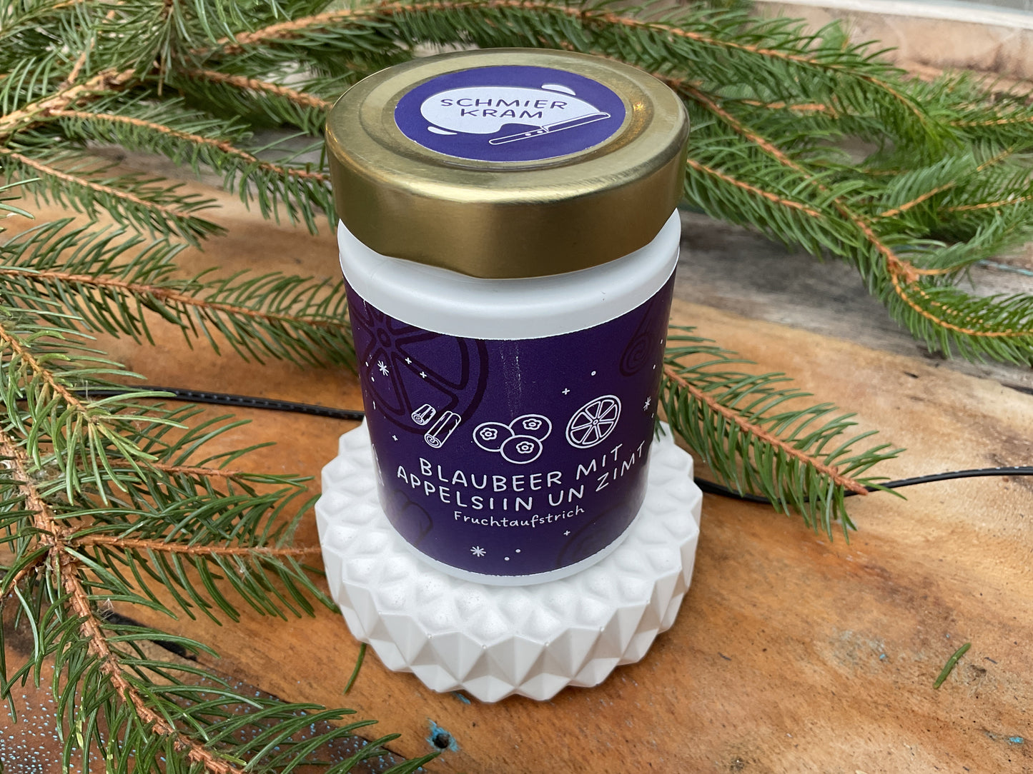 Schmierkram “Blaubeer mit Appelsiin un Zimt" - Fruchtaufstrich 210g