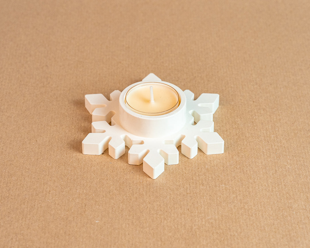 Weihnachten Deko-Teelichthalter "Flocke"