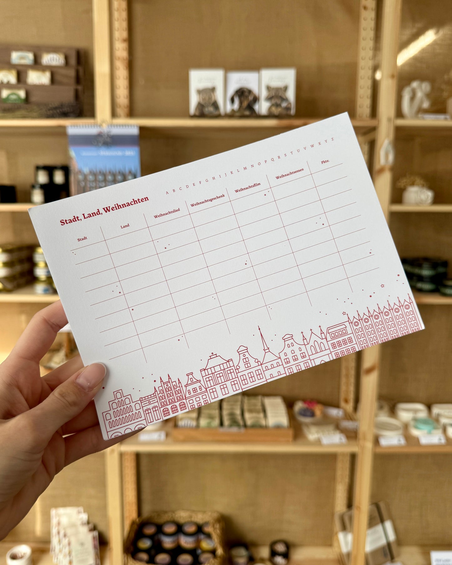 Spielblock „Stadt Land Weihnachten“