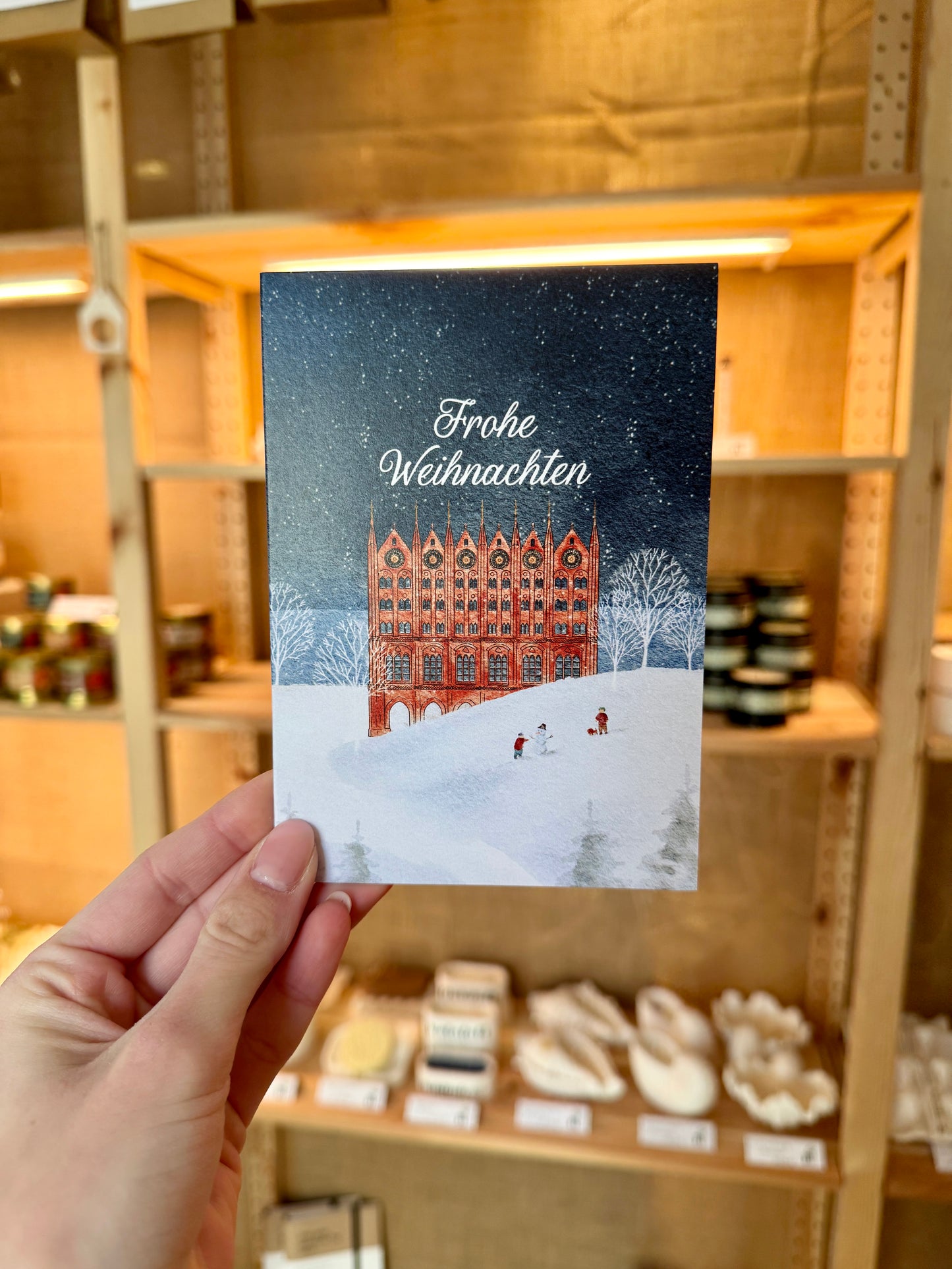 Weihnachten: Klappkarte „Rathaus“