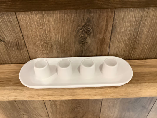 Deko Stabkerzenhalter  oval Vierer