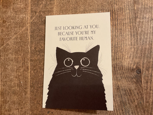 Klappkarte „Just Looking at you"