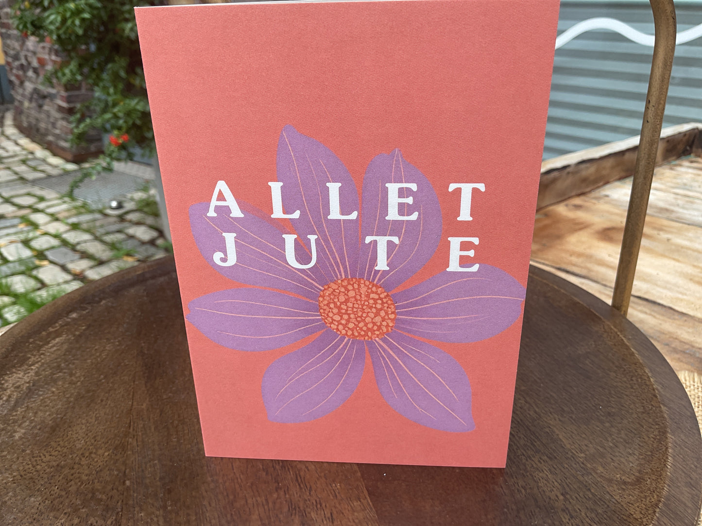 Klappkarte Allet Jute