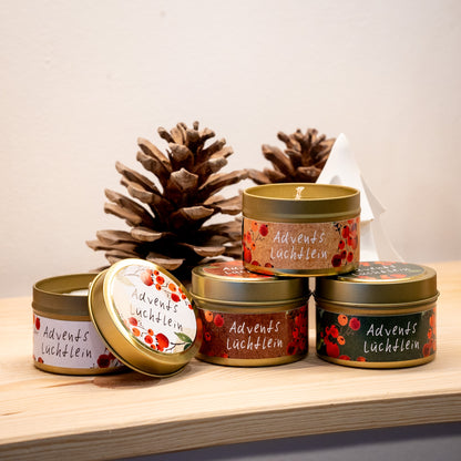 Duftkerze in Dose: „Adventslüchtlein“