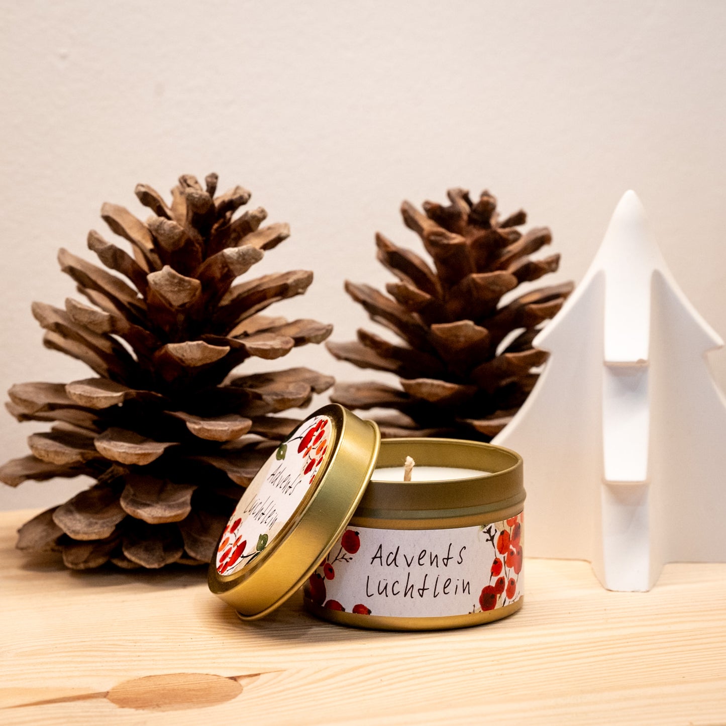 Duftkerze in Dose: „Adventslüchtlein“