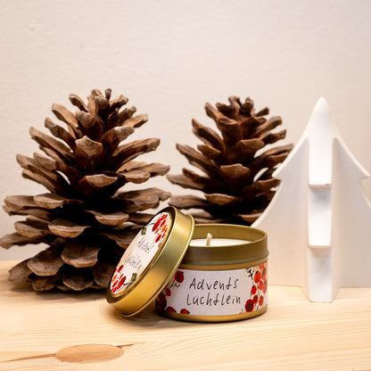 Duftkerze in Dose: „Adventslüchtlein“