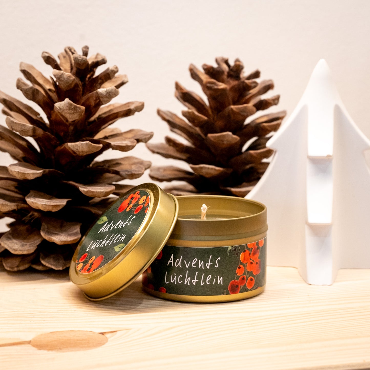 Duftkerze in Dose: „Adventslüchtlein“