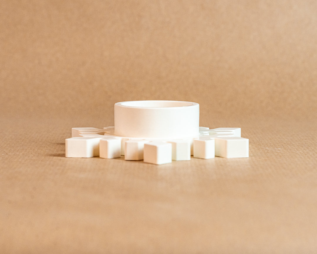 Weihnachten Deko-Teelichthalter "Flocke"