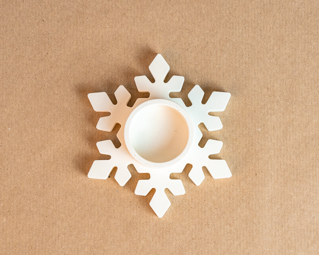 Weihnachten Deko-Teelichthalter "Flocke"