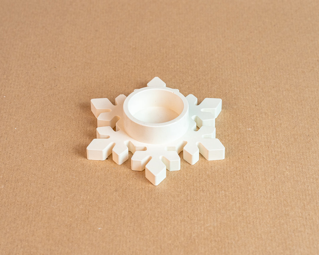 Weihnachten Deko-Teelichthalter "Flocke"